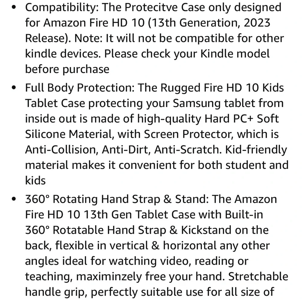 bracecnstock Fire HD 10 Tablet Case 13th Generation 2023 New